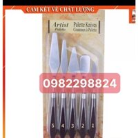 Bộ 5 dao chà láng,dụng cụ trét bánh kem mini