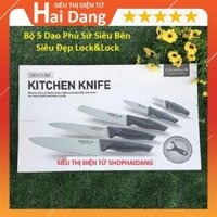 Bộ 5 Dao Phủ Sứ Siêu Bén Siêu Đẹp Lock&Lock Cookplus CKK101S01