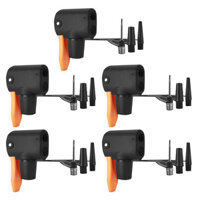 Bộ 5 Đầu Kép Bơm Xe Đạp Vòi Phun Adapter Đầu Nối Cho Schrader Presta Van Chuyển Đổi