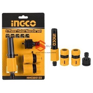 Bộ 5 đầu nối nhanh máy xịt rửa Ingco HHCS05122