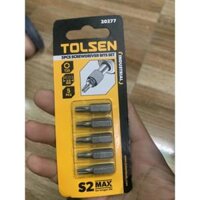 BỘ 5 ĐẦU VÍT BÔNG T25  25 MM TOLSEN 20277 - HÀNG CHÍNH HÃNG