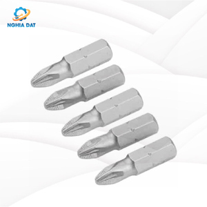 Bộ 5 đầu vít PZ2x25mm công nghiệp Tolsen 20273