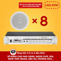 Bộ 5 đến 8 loa âm trần công suất 20W nghe nhạc hay cho Quán cà phê, spa, nhà hàng, khách sạn
