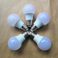 Bộ 5 đèn led bulb 3w sáng vàng