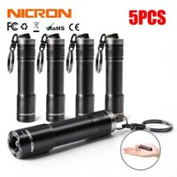 Bộ 5 Đèn Pin NICRON N1 100Lm 37M Siêu Sáng Chống Thấm Nước IPX7 Tiện Dụng Cho Gia Đình