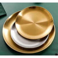 Bộ 5 Đĩa inox Mạ Vàng, Tháp Bày Mâm Ngũ Quả, Tháp Bày Nước Đựng Trái Cây, Đĩa Bày Lễ, Đồ Thờ Cúng