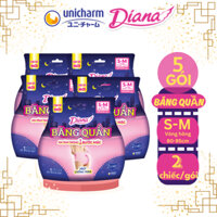 Bộ 5 Diana Băng Quần Beauty Hip size S-M 2 chiếc/gói_MOMYKIDS