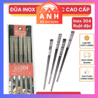 Bộ 5 đôi đũa inox 304 Hàn Quốc - Đũa Inox 304 Chống Trượt HÀN QUỐC