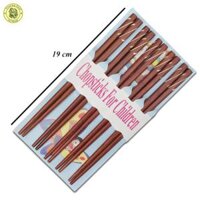 Bộ 5 Đôi Đũa Tập Ăn Cho Bé Gỗ Xoay Dài 19 cm - Đồ Dùng Nhà Bếp Thương Hiệu Trường Sơn - Cẩn Đàn