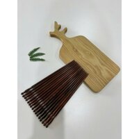 [Bộ 5] Đũa Gỗ Trắc Tự Nhiên 23cm Cán Mũi Tròn, Đũa Ăn Cơm, Phụ Kiện Nhà Bếp, Chụp Ảnh Decor Siêu Đẹp