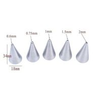 Bộ 5 đui viết chữ đầu tròn nhỏ