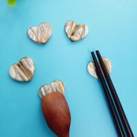 [Bộ 5] Gác Đũa Kê Đũa Trai Hình Trái Tim Ánh Nâu Xinh Xắn Tinh Tế, Gác Đũa Trang Trí Decor Chụp Ảnh Của Vitrapro