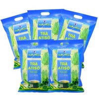 Bộ 5 gói Trà Atiso Ngọc Thảo gói 100 túi lọc loại đặc biệt màu xanh