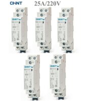 Bộ 5 khởi động từ contactor 1 pha CHINT NCH8-25A