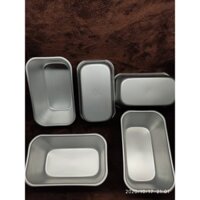 BỘ 5  KHUÔN BÁNH NHÔM HÌNH CHỮ NHẬT A03  13.7 x 8 CM x 6.4  CM