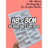 Bộ 5 khuôn nhựa đúc con kê bê tông loại H8(80mm) cho thép sàn lớp trên siêu bền chất lượng GIÁ RẺ tại Hà Nội