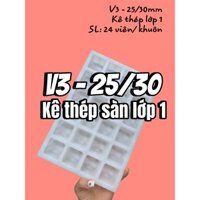 Bộ 5 khuôn nhựa đúc con kê bê tông V3 (25-30mm) dùng kê thép sàn lớp dưới siêu bền chất lượng GIÁ RẺ tại Hà Nội
