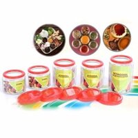 Bộ 5 lọ thuỷ tinh đựng gia vị cao cấp