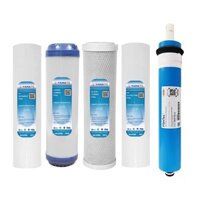 Bộ 5 lõi lọc thay thế cho máy lọc nước R.O treo tường, để bàn . . . (thông dụng)
