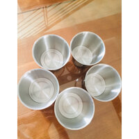 Bộ 5 ly làm đá inox Rainy từ 7cm đến 10cm - 7cm