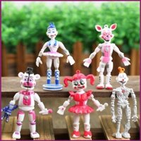 Bộ 5 Mô Hình Búp Bê Truyện Tranh ballora baby ennard freddy