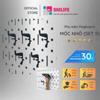 Bộ 5 móc nhỏ Pegboard bằng thép dày 1,6mm sơn tĩnh điện hiện đại - Phụ kiện cho bảng treo dụng cụ cơ khí