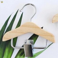 Bộ 5 Móc Treo Quần Áo Trẻ Em Bằng Gỗ Tiện Lợi Sử Dụng Với Kẹp Đựng Quần Áo Thích Hợp Cho Thú Cưng Quần Áo Váy