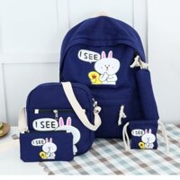 bộ 5 món balo isee du lịch,balo đa năng,balo phượt,balo đi chơi,balo dạo phố,balo đến trường,balo học sinh,balo laptop