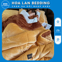 Bộ 5 món Ga chun trần Chăn lông cừu bên trong là ruột Lông Vũ Niconas cao cấp giữ ấm tốt, nhẹ thoáng khí