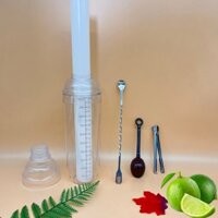 Bộ 5 món Pha Trà Chanh Giã Tay - bình shaker tới 1000ml  - T0416