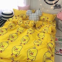 Bộ 5 món vỏ chăn cotton poly hàng loại 1 màu sắc hàn quốc hiện đại