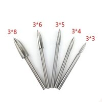 Bộ 5 mũi khắc gỗ gắn cho máy đục gỗ - máy điêu khắc gỗ cầm tay mini