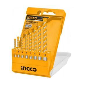 Bộ 5 mũi khoan bê tông đuôi trơn Ingco AKD3051