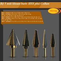 Bộ 5 mũi khoan bước phủ Coban-5 Mũi khoan tháp phủ Coban