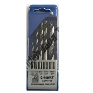 Bộ 5 mũi khoan gỗ C- mart A0118-05 4-10mm