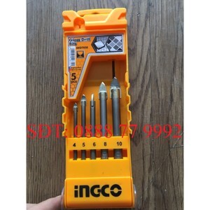 Bộ 5 mũi khoan kiếng Ingco AKD7058