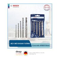 Bộ 5 mũi khoan tường Bosch 4/5/6/8/10mm 2608578155   Piqi3 | Www.Thietbinhapkhau.Com | Công Ty PQ "Sẵn Sàng Cho Bạn"