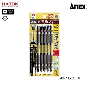 Bộ 5 mũi vít 2 đầu có từ tính Anex ABRM5-2110