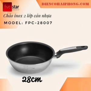 Bộ 5 nồi inox nắp kính Fivestar 5C