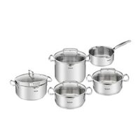 Bộ 5 nồi inox Tefal Duetto Plus G719SA74 (quánh 16cm, nồi hầm 18/20/24 cm, nồi luộc gà 22cm)