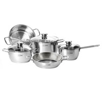 Bộ 5 nồi xửng chảo inox 430 nắp kính Fivestar FS08CG1 - Nắp kính