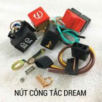Bộ 5 nút bật công tắc, đèn còi, xi nhan xe Super DREAM