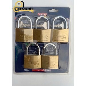 Bộ 5 ổ khóa đồng chìa chủ Abus EC 75/60 MK5