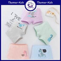 Bộ 5 quần lót Boxer chất liệu Cotton thoải mái thời trang cho bé gái B123