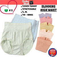 Bộ 5 Quần Short Định Hình Liền Mạch Cao Cấp Nữ - Cotton Gusset, Nâng Hông & Kiểm Soát Bụng
