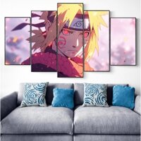 Bộ 5 Tấm Tranh Ghép Naruto Dán Tường Chất Liệu Fomex 5mm Dán Keo Chuyên Dụng