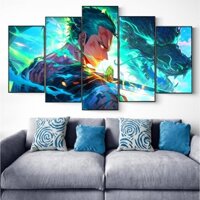 Bộ 5 Tấm Tranh Ghép Zoro Onepiece DÁN Tường Fomex 5mm Kèm Keo Dán Chuyên Dụng