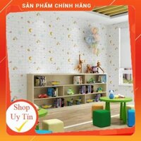 Bộ 5 Tấm Xốp Dán Tường Hoạt Hình Dễ Thương, Kích Thước 70cm x 77cm
