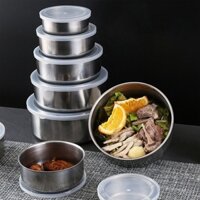 Bộ 5 Thố Inox Có Nắp đậy – Hgs