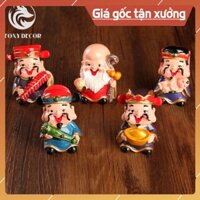 Bộ 5 tượng thần tài phúc lộc tho size lớn